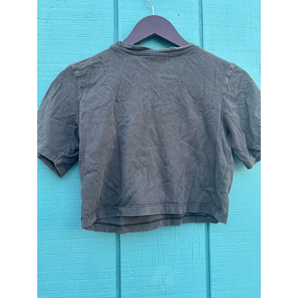 COTTON ON x SMILEY Chop Tee Crop Top XXS Extra Extra Small Smiley Artsy Faces - Picture 4 of 5